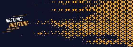 yellow and blue triangle pattern banner for wrapping paper vector