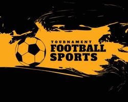 soccer or football sport tournament background with grungy effect vector