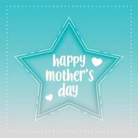 star card for mother's day event vector