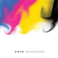 abstract cmyk colors watercolor background vector