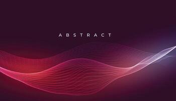 abstract wave background with light effect vector