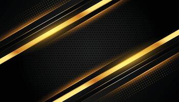 elegant black and golden lines geometric wallpaper with text space vector