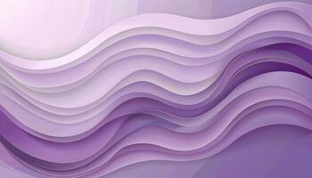 AI generated abstract purple wave background with wavy lines photo