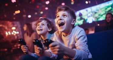 AI generated games and interactive entertainment for kids photo