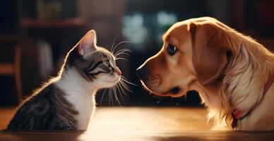 AI generated the difference between cats and dogs photo