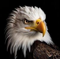 AI generated the male bald eagle photo