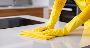 AI generated the professional cleaning of kitchens photo