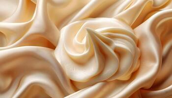 AI generated a close up of a cream cheese frosting photo