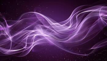 AI generated abstract purple smoke on a dark background photo