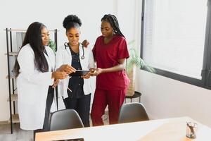 African Medical Team. Diverse Group of Medical Care Providers photo