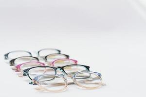 spectacles isolated on white background photo