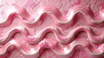 AI generated Close Up of Pink and White Wall photo