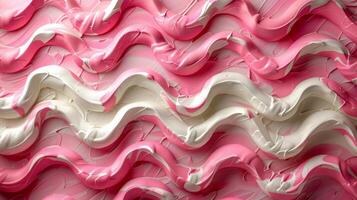 AI generated Close Up of Pink and White Wall photo