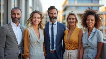 AI generated Group of People Standing Together photo