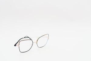 vintage glasses isolated on a white background photo