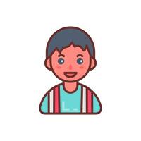 Boy Student icon in vector. Logotype vector