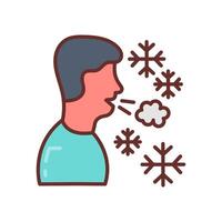 Frosty Breath Diet  icon in vector. Logotype vector