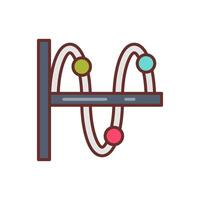 Transverse Waves  icon in vector. Logotype vector