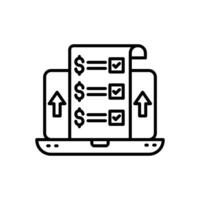 Subscription Model  icon in vector. Logotype vector