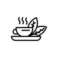 Green Tea  icon in vector. Logotype vector