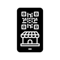 qr código icono en vector. logotipo vector