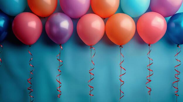 AI generated Circle of Balloons photo