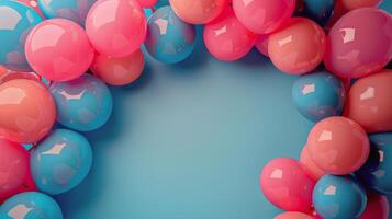 AI generated A Bunch of Balloons Floating in the Air photo