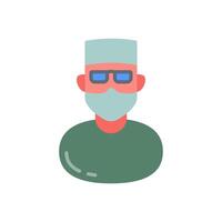 Surgeon icon in vector. Logotype vector