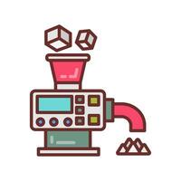 Rock Crushing  icon in vector. Logotype vector