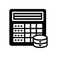 Frequency Table icon in vector. Logotype vector