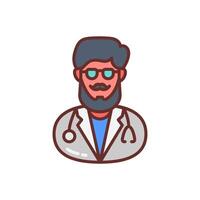 Chiropractic Physician icon in vector. Logotype vector