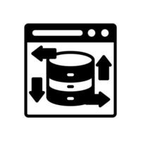 Data Transaction icon in vector. Logotype vector