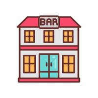 bar dieta icono en vector. logotipo vector