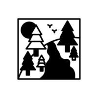 Forest Diet  icon in vector. Logotype vector
