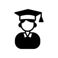 Male Student  icon in vector. Logotype vector