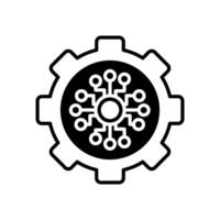Nano Mechanism icon in vector. Logotype vector