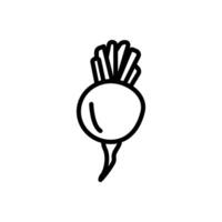 Turnip  icon in vector. Logotype vector