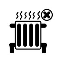 Indoor Heating icon in vector. Logotype vector