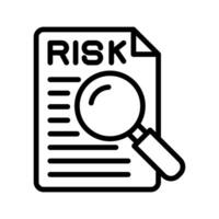 Detection Risk icon in vector. Logotype vector