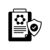 Secure Project icon in vector. Logotype vector