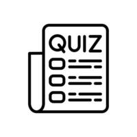 Quiz  icon in vector. Logotype vector