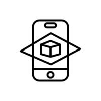 Augmented Reality  icon in vector. Logotype vector