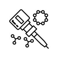 Nano Manipulation icon in vector. Logotype vector