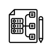 Data Architecture icon in vector. Logotype vector