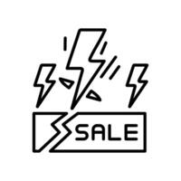 Flash Sale  icon in vector. Logotype vector