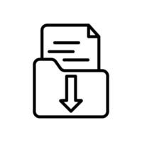File Importing icon in vector. Logotype vector