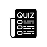 Quiz  icon in vector. Logotype vector