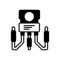 Nanoscale Transistor icon in vector. Logotype vector