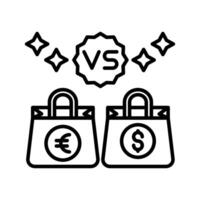 Product Comparisons  icon in vector. Logotype vector