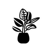 Ficus icon in vector. Logotype vector